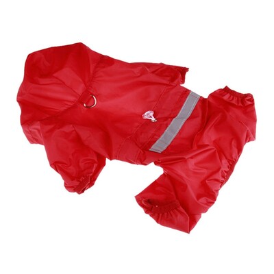 Šuns lietpaltis, vandeniui atsparus šviesą atspindintis paltas, minkštas, kvėpuojantis vientisas kostiumas „Four Seasons“ naminių šuniukų lietaus drabužiai