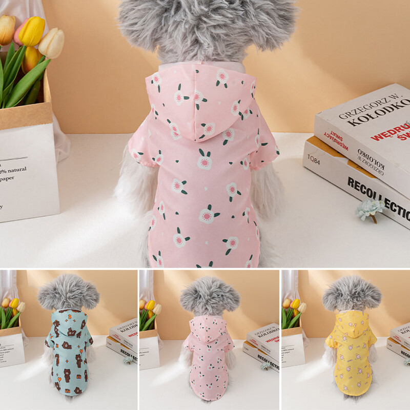 Haina pentru caini Manta de ploaie cu gluga Banda reflectorizanta pentru caini Manta de ploaie Jachete impermeabile Haine respirabile in aer liber pentru catei Manta de ploaie