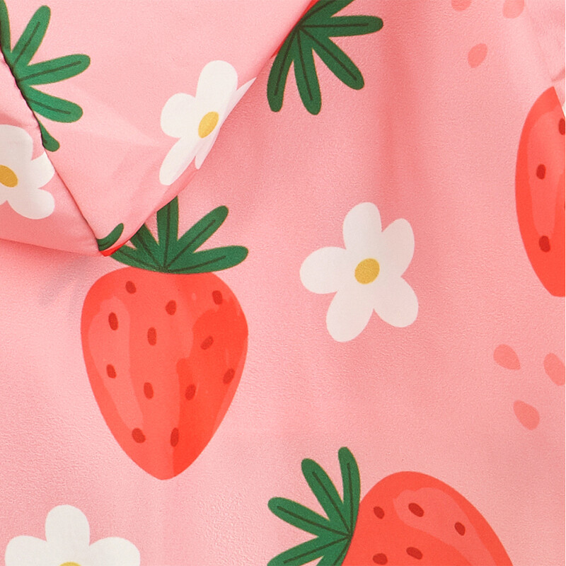 Pelenă de ploaie impermeabilă, cu căpșuni, pentru câini de talie mică, cu all-inclusive, haine respirabile pentru cățeluși, accesorii universale confortabile pentru animale de companie