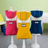 Šunų lietpaltis naminių gyvūnėlių drabužiai šunims Neperšlampami drabužiai mažiems šunims su gobtuvu nuo lietaus striukė Šunų kombinezonas lauko naminių gyvūnėlių komplektai