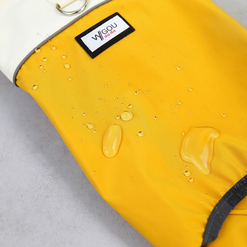 Šunų lietpaltis naminių gyvūnėlių drabužiai šunims Neperšlampami drabužiai mažiems šunims su gobtuvu nuo lietaus striukė Šunų kombinezonas lauko naminių gyvūnėlių komplektai