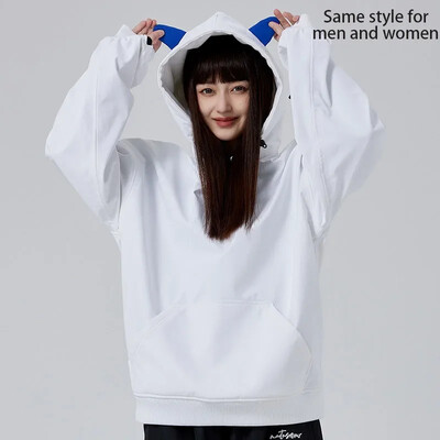Skiing Snow Hoodie Tops Χειμώνας 2025 Νέα Μπουφάν σκι Γυναικεία Αθλητικά Αθλητικά Αδιάβροχα Ζεστά Ανδρικά Snowboarding πουλόβερ