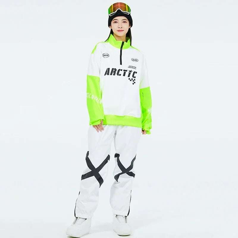 Naujos snieglenčių striukės, 2025 m., neperšlampamos, atsparios vėjui, moteriškos aprangos žiemos slidinėjimo kelnės Laisvos vyriškos kalnų sporto slidinėjimo džemperiai