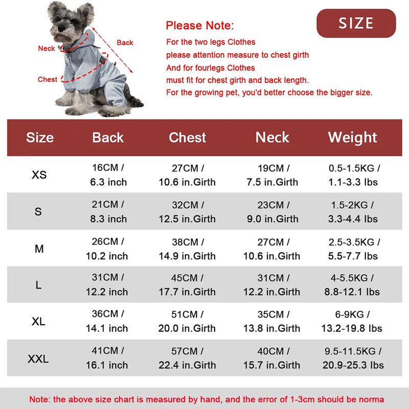 Šuns lietpaltis Vandeniui atspari šunų striukė nuo lietaus su šviesą atspindinčiu dirželiu ir pavadėliu.