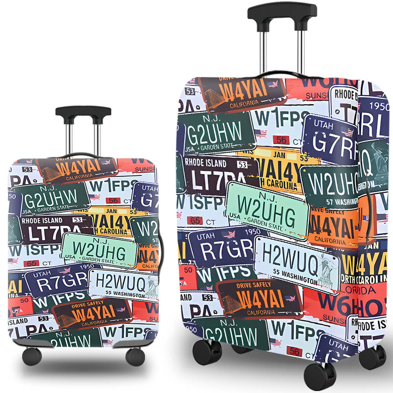 Augsti elastīgs čemodāna pārsegs, biezināts putekļu necaurlaidīgs gaisa slānis aizsargājošs čemodāna pārsegs ratiņu pārsegs aizsargapvalks čemodāna pārsegs