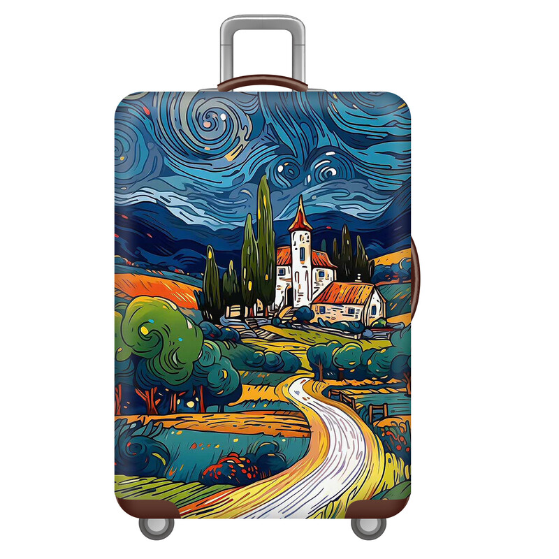 Csomagvédő, bőrönd, kocsibőrönd, védőhuzat, porvédő, elasztikus 20/22/24/26/28 hüvelykes, vastagított és kopásálló