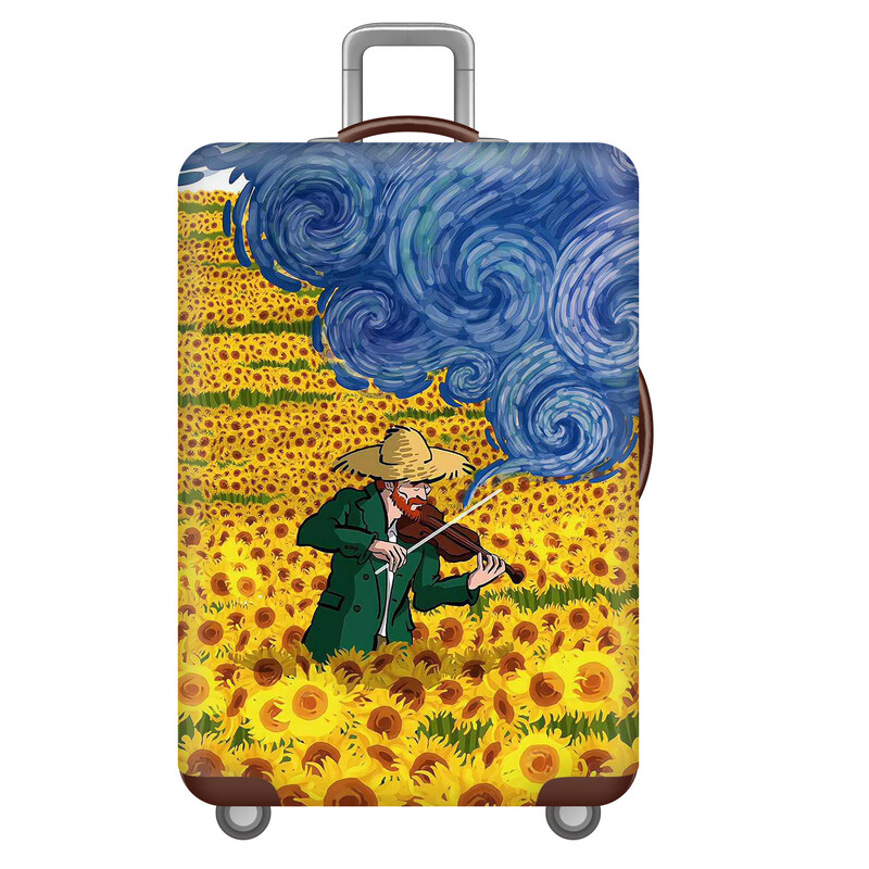 Csomagvédő, bőrönd, kocsibőrönd, védőhuzat, porvédő, elasztikus 20/22/24/26/28 hüvelykes, vastagított és kopásálló