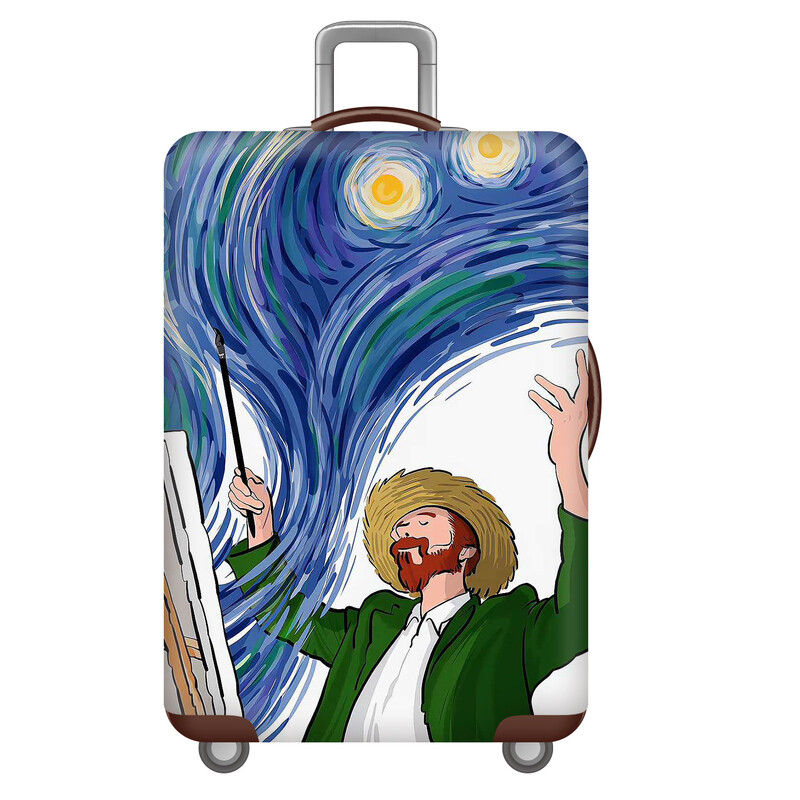 Csomagvédő, bőrönd, kocsibőrönd, védőhuzat, porvédő, elasztikus 20/22/24/26/28 hüvelykes, vastagított és kopásálló