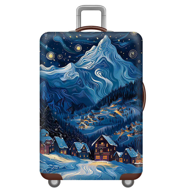 Csomagvédő, bőrönd, kocsibőrönd, védőhuzat, porvédő, elasztikus 20/22/24/26/28 hüvelykes, vastagított és kopásálló