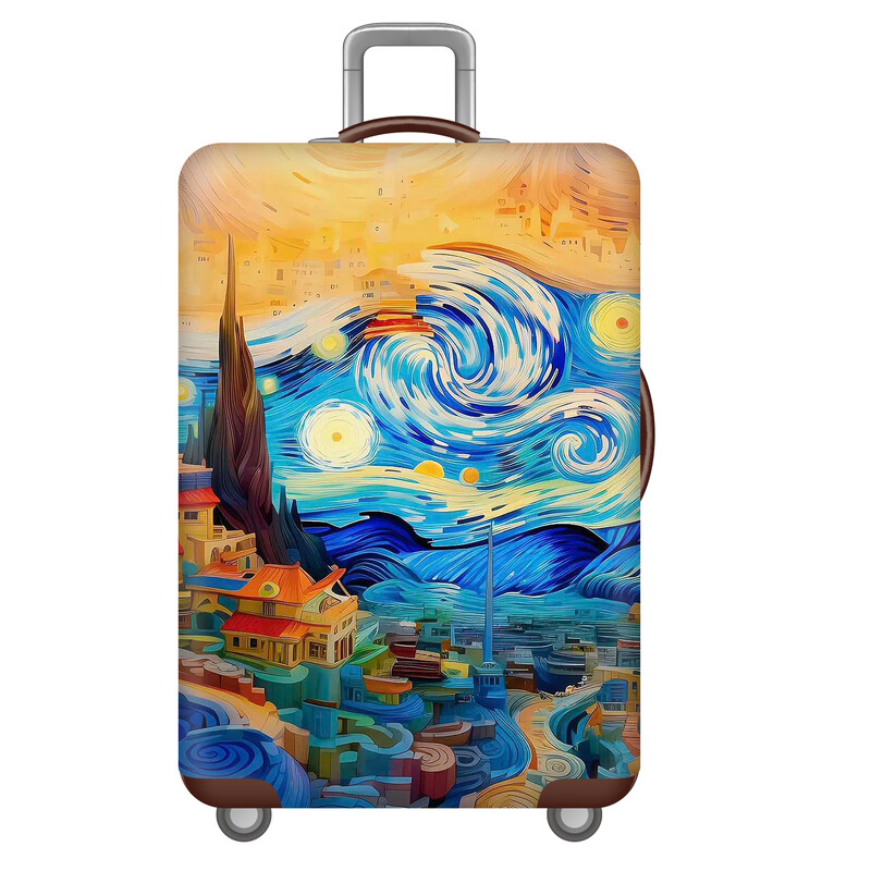 Csomagvédő, bőrönd, kocsibőrönd, védőhuzat, porvédő, elasztikus 20/22/24/26/28 hüvelykes, vastagított és kopásálló