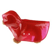 Mieli naminių gyvūnėlių drabužiai nuo lietaus plastikiniai šuniukai su gobtuvu, šuns lietpaltis su gobtuvu, pončas