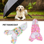 Naminius gyvūnus atspindintis lietpaltis, padengtas kojomis, mielas, vandeniui atsparus, odai tinkamas šunų lietpaltis su gobtuvu, skirtas vaikščioti lauke žaidimo priedai