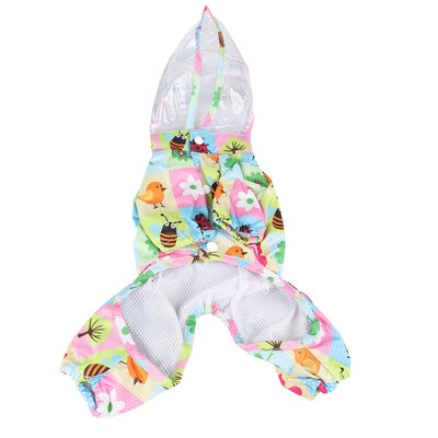 Naminius gyvūnus atspindintis lietpaltis, padengtas kojomis, mielas, vandeniui atsparus, odai tinkamas šunų lietpaltis su gobtuvu, skirtas vaikščioti lauke žaidimo priedai