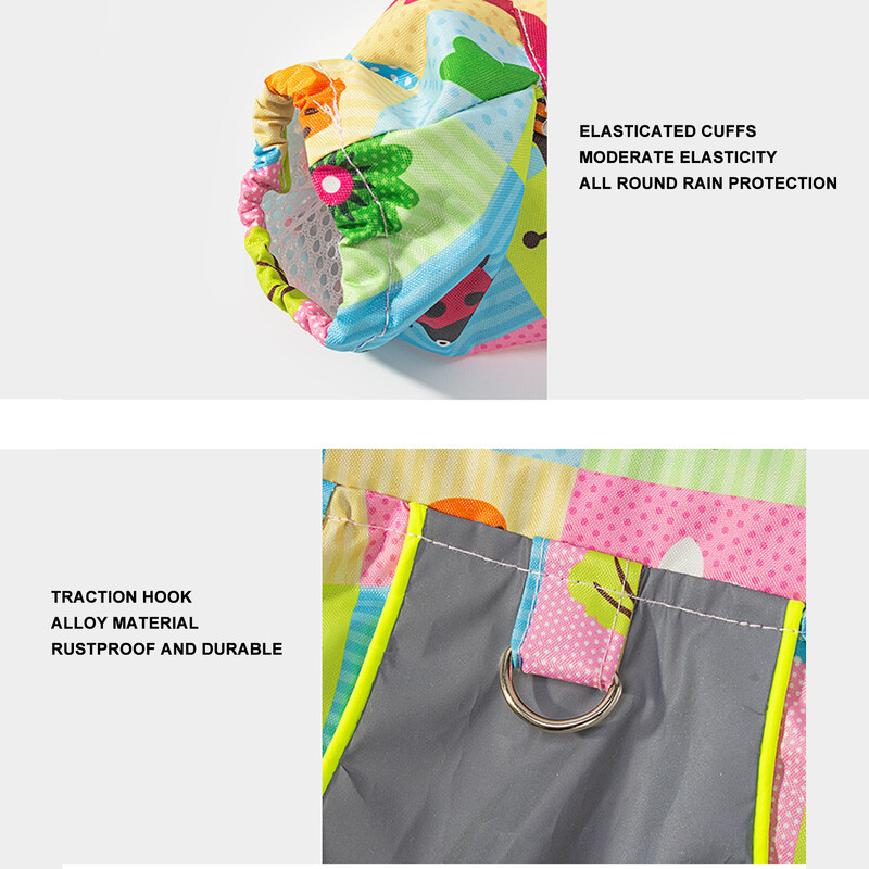 Naminius gyvūnus atspindintis lietpaltis, padengtas kojomis, mielas, vandeniui atsparus, odai tinkamas šunų lietpaltis su gobtuvu, skirtas vaikščioti lauke žaidimo priedai