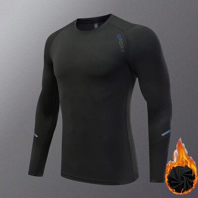 Žieminiai terminiai apatiniai Fleece Vyriški šilta antroji oda Slidinėjimo vaikams Thermal apatiniai Base Layer Compression Sportswear Jogger rinkinys