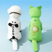 Šunų lietpalčiai šunų drabužiai su gobtuvu, atspindinčiu vandeniui atspariu animaciniu filmuku, skirtas mažam, vidutiniam dideliam šuniui vaikščioti lauke, atsparus lietui