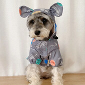 Naminių šunų lietpaltis Pudelis Bichon Frise Šnauceris Mopsas Prancūzų Buldogas Drabužiai Velso korgis Shiba Inu Drabužiai Naminių gyvūnėlių vandeniui atsparus paltas