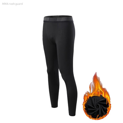 Vyriški sportiniai apatiniai Fleece Thermal Compression Pėdkelnės slidės Pagrindas Sportinis kostiumas vaikui Žieminiai Thermal apatiniai Bėgimo komplektas