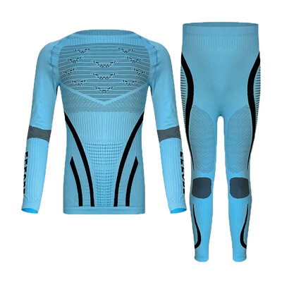 Vaikai Vaikai Berniukas Mergaitė Susitarimas Slidinėjimo apatinių rinkinys Sporto salė Slidinėjimas Snieglenčių sportas Bėgimas Joga Kostiumas A592