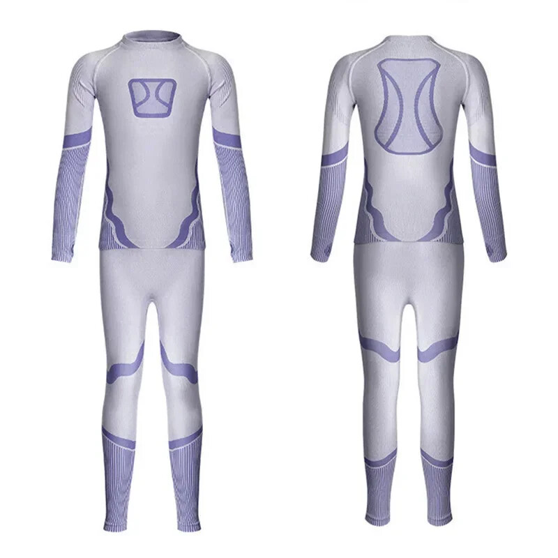 Vaikai Vaikai Berniukas Mergaitė Slidinėjimo apatinių komplektas Sporto salė Slidinėjimas Snieglenčių sportas Bėgimas Joga Mankštos Kostiumas A362