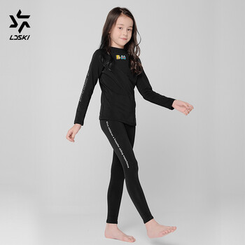 LDSKI Ski Kid\'s Thermal εσώρουχα για αγόρια για κορίτσια αναπνεύσιμο γρήγορο στέγνωμα Άνετο ελαστικό χειμερινό ζεστό αθλητικό στρώμα βάσης Snowboard