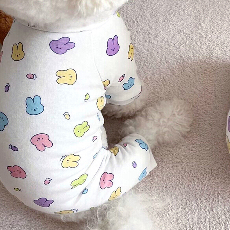 Haina de bază pentru iepure de companie Haine cu patru picioare Teddy Îmbrăcăminte de acasă Pijamale Câine Yorkshire Maltez Îmbrăcăminte pentru câini de talie mică Haine pentru cățeluș