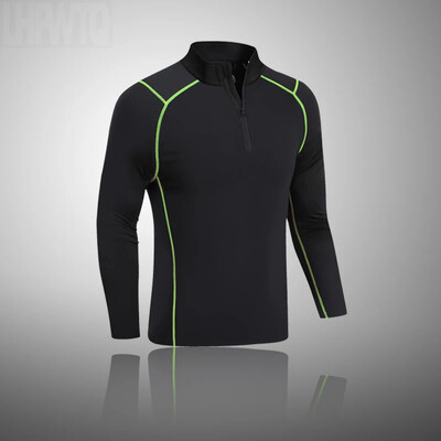 Vyriški juodi slidinėjimo apatinių komplektas Žiemos sportui Greitai Dry Termal Apatiniai Slidinėjimo Drabužiai Sportiniai Žieminiai Ilgi Jonai Vyrams