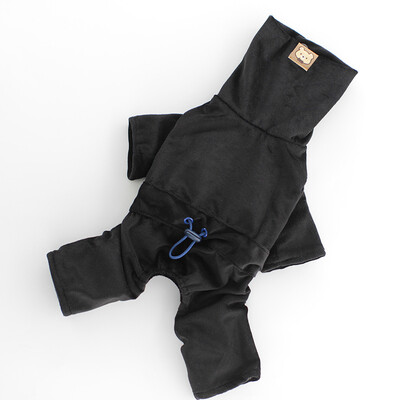 Šunų aksominis kombinezonas su keturiomis kojomis aukštu kaklu Rudens ir Žiemos namų aprangos marškinėliai Meškiukas Katė Drabužiai šuniuko drabužiai