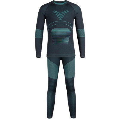 2025. aasta uus Solid Winter Outdoor sooja suusapesu komplekt Hingav tuulekindel spordisuusatamise aluspesu polüestrist kiiresti kuivavad komplektid