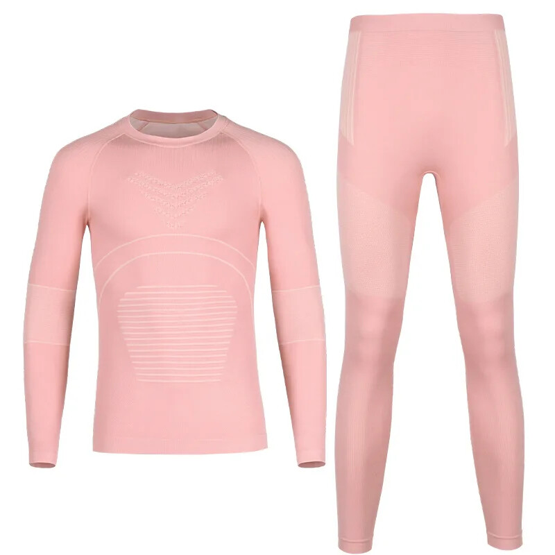 2025. aasta uus Solid Winter Outdoor sooja suusapesu komplekt Hingav tuulekindel spordisuusatamise aluspesu polüestrist kiiresti kuivavad komplektid