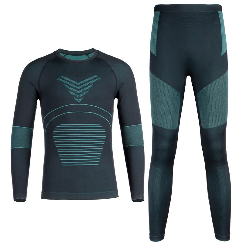 2025. aasta uus Solid Winter Outdoor sooja suusapesu komplekt Hingav tuulekindel spordisuusatamise aluspesu polüestrist kiiresti kuivavad komplektid