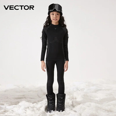 VECTOR Lastele Suusa termopesu komplektid Sport Quick Dry Spordidress Fitness Treening Treening Kitsad särgid Joped Spordikostüümid