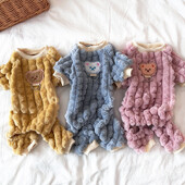 Mieli šilti rūbai naminiams gyvūnėliams šunims katėms vilnonis kombinezonas šuniui pižama rudeniniai žieminiai katės rūbai mažam šuniui čihuahua jorko apranga