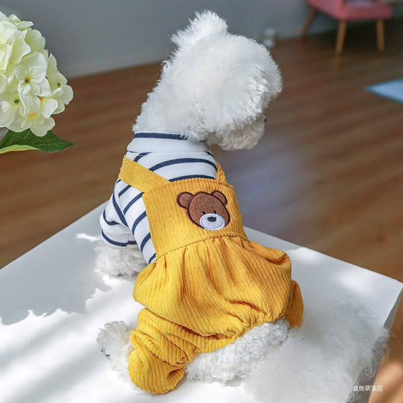 PETCIRCLE Odjeća za pse Bread Bear Kombinezoni za male srednje pse Puppy Cat All Seasons Odjeća za kućne ljubimce Kostim za pse Kućni ljubimci Kaput