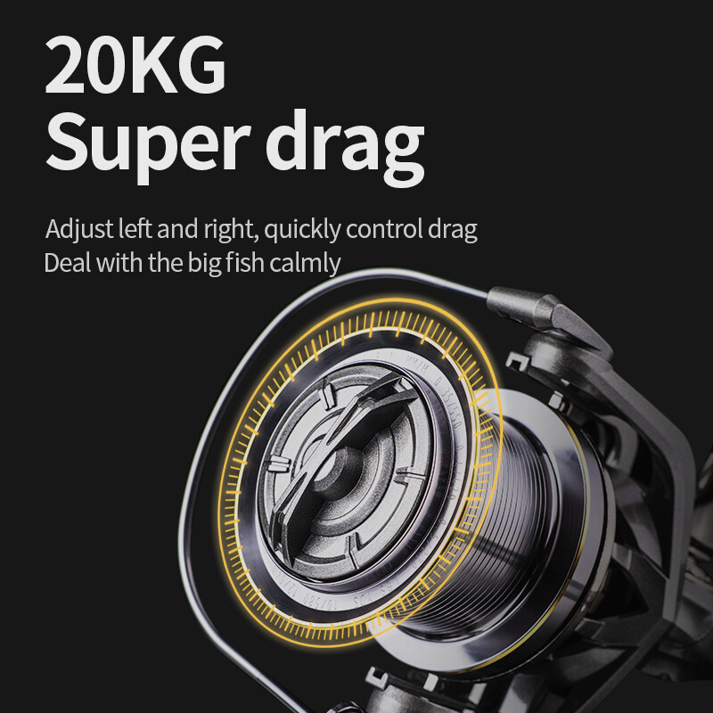 LINNHUE nagy pergető horgász orsó 8000 9000 10000 12000 14000 orsó húzás 20 kg Erőteljes orsó sósvízi édesvízi horgász Pesca