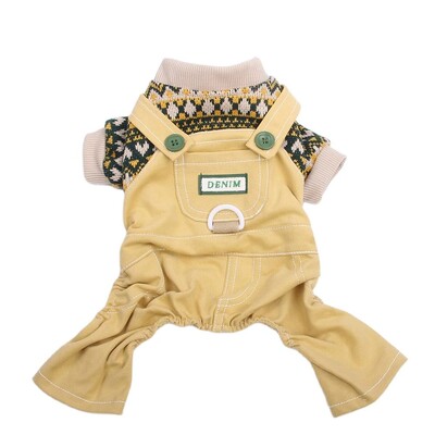 Naujas šunų kačių kombinezonas megztinis naminių šuniukų paltas Striukė rudens/žiemos drabužių kombinezonai