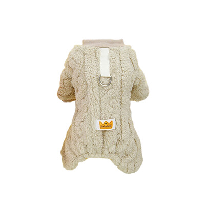 Silti koraļļu vilnas mājdzīvnieku kombinezoni ziemas kucēnu pidžamām suņiem kombinezoni maziem suņiem kaķiem Apģērbi Čivavas franču buldogu kostīmi