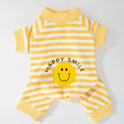 Madingi šunų drabužiai dryžuoti mielo meškiuko modelio kombinezonai čihuahua jorkiečio mielos pižamos šuniuko katės marškinėliai pižamos augintinio kostiumas