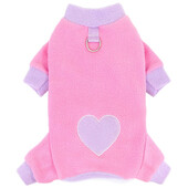 Sirds raksta suņu pidžama maziem suņiem, silts flīsa suņu kombinezons Yorkie Puppy Onesie, 2024. gada jauns rudens ziemas apģērbs, mājdzīvnieku apģērbs