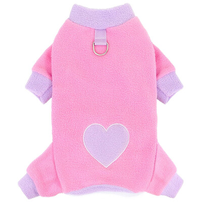 Sirds raksta suņu pidžama maziem suņiem, silts flīsa suņu kombinezons Yorkie Puppy Onesie, 2024. gada jauns rudens ziemas apģērbs, mājdzīvnieku apģērbs