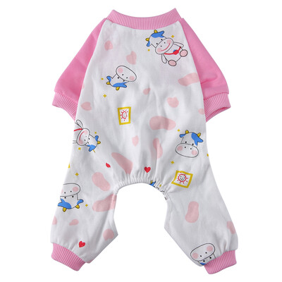 Rózsaszín kisállatkutya ruházat macska jumpruha kutya pizsama négylábú meleg kisállat hálóruha kis kutyáknak kabát kisállat pulcsi macska jelmez 35