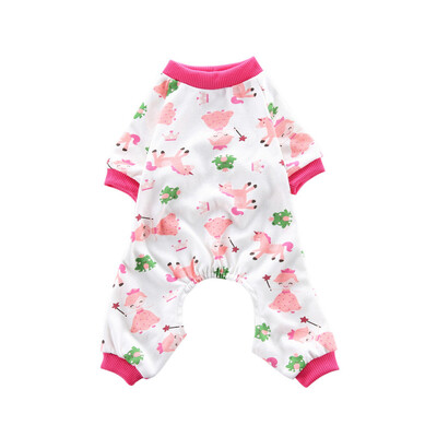 Rózsaszín kisállatkutya ruházat macska jumpruha kutya pizsama négylábú meleg kisállat hálóruha kis kutyáknak kabát kisállat pulcsi macska jelmez 35