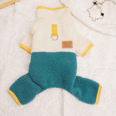 Šiltas vilnos paltas kačių šunų kombinezonas Žieminis vėžlys naminių šunų drabužiai mažiems šunims Čihuahua York Puppy Cat Pižamos Kombinezonai XXL