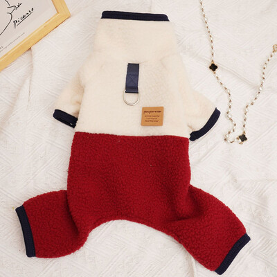 Šiltas vilnos paltas kačių šunų kombinezonas Žieminis vėžlys naminių šunų drabužiai mažiems šunims Čihuahua York Puppy Cat Pižamos Kombinezonai XXL