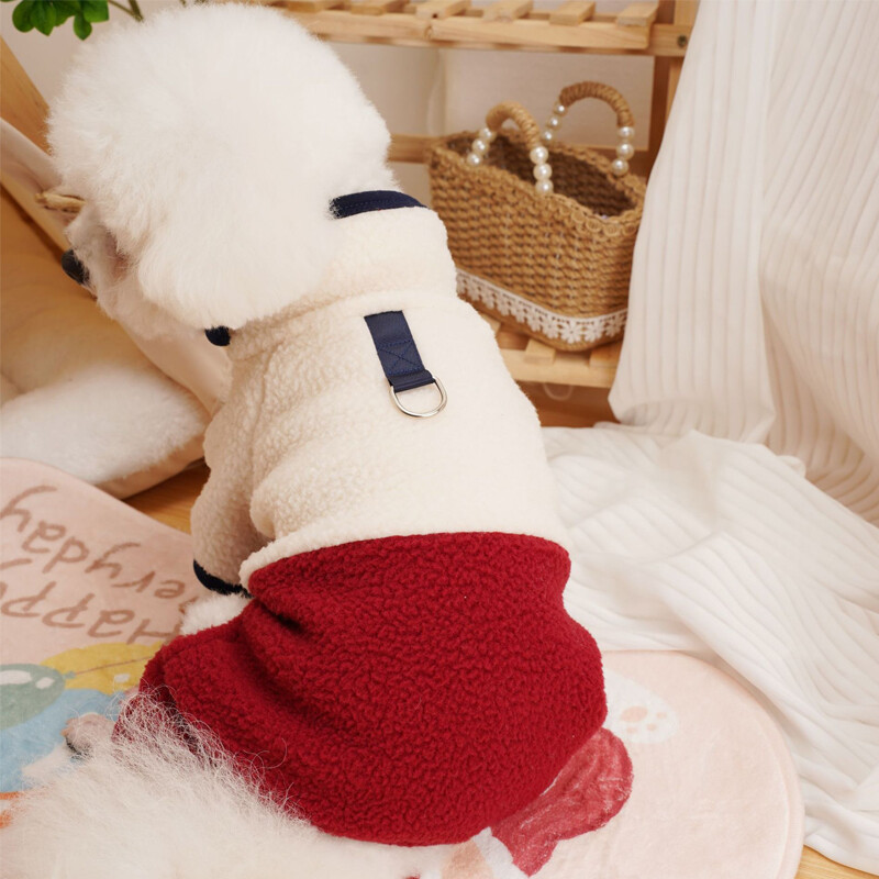 Šiltas vilnos paltas kačių šunų kombinezonas Žieminis vėžlys naminių šunų drabužiai mažiems šunims Čihuahua York Puppy Cat Pižamos Kombinezonai XXL