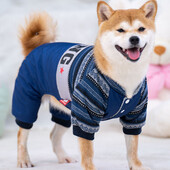 Megztas kombinezonas šunims Rudens žiema šuniukas Stori žieminiai šilti medvilniniai rūbai naminiams gyvūnėliams S XXL dizaino prekės