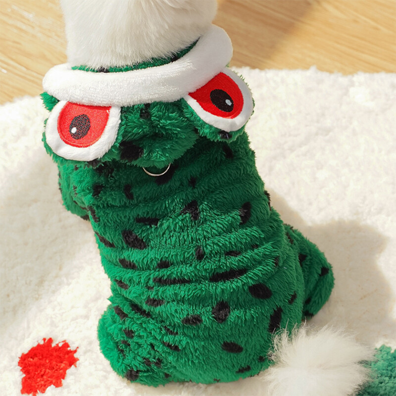 Šunys Žieminiai varlių gobtuvai ilgomis rankovėmis Minkšti šilti šunys Katės Kostiumai naminiams gyvūnėliams kasdieniam gyvenimui šventiniam cosplay