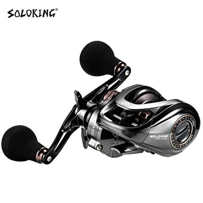 SOLOKING HIAW200 Baitcasting Reel Betriel 9,5KG Max Drag 12 Bearing 5,4/7,2 Gear Ratio Fishing Reel Baitcaster Roels