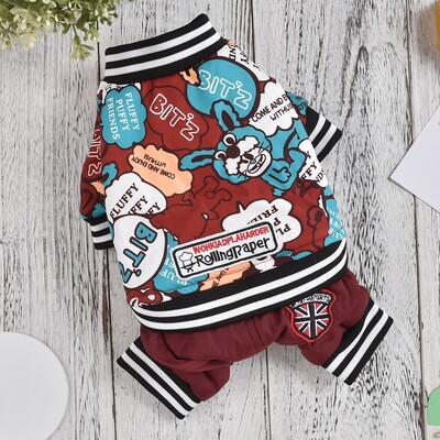 Szélálló kutya jelmez aranyos őszi hó tél puha meleg kisállat kabát Overall Down parkok kis kiskutya állat Drop szállítás