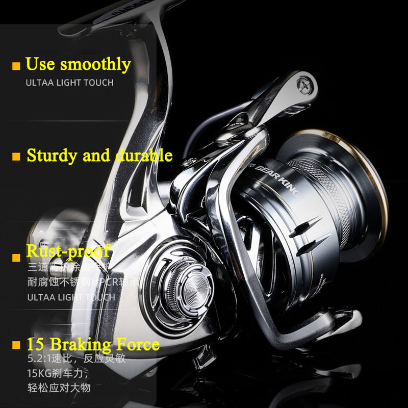 Besisukanti žūklės ritė 2000/3000/4000/5000/6000 didelio pasipriešinimo sūraus vandens nerūdijančio metalo ritinių serija kairiojo/dešiniojo sukimo ratas